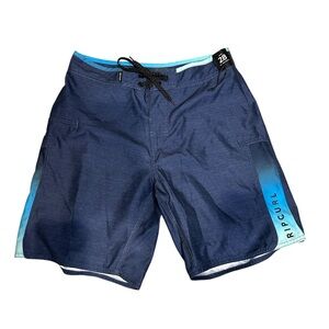 Rip Curl Men's Navy and Aqua Board Shorts
